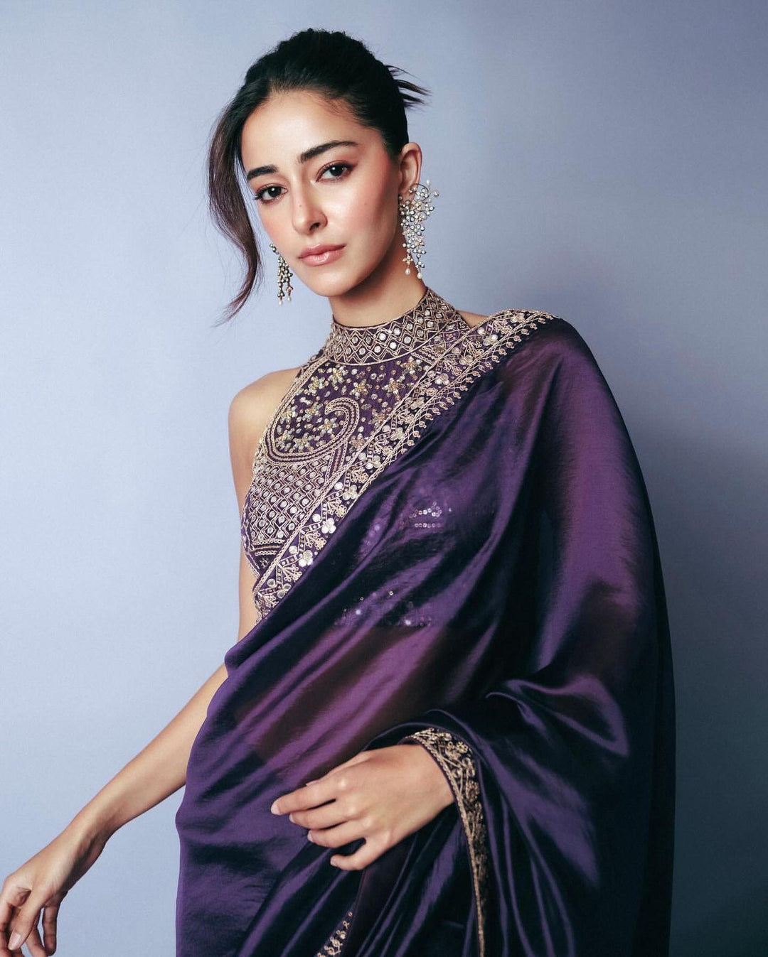 Ananya Pandey Inspired Fancy Silk Saree