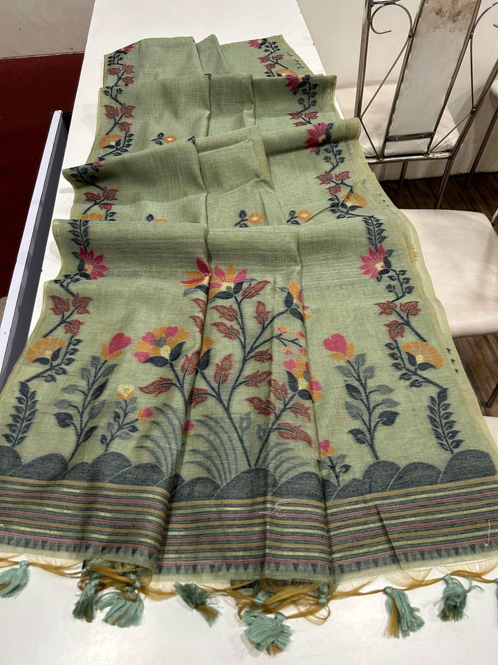 Straight From The Heart Muga Cotton Saree