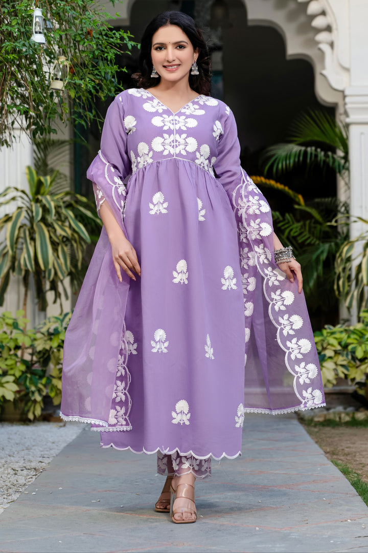 Extra Layers Of Love Fancy Silk Kurti Set