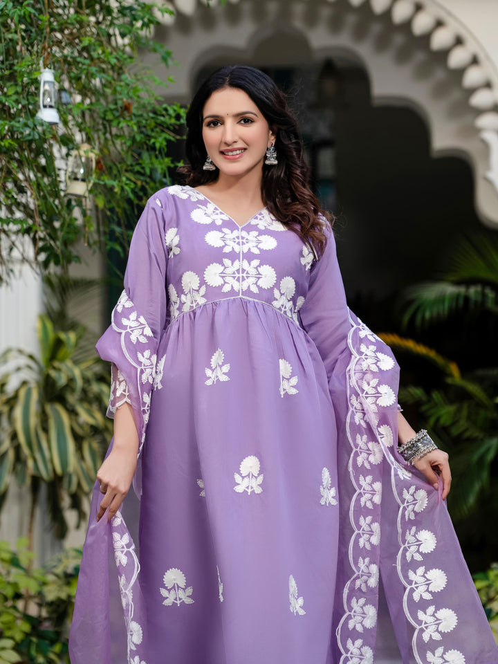 Extra Layers Of Love Fancy Silk Kurti Set
