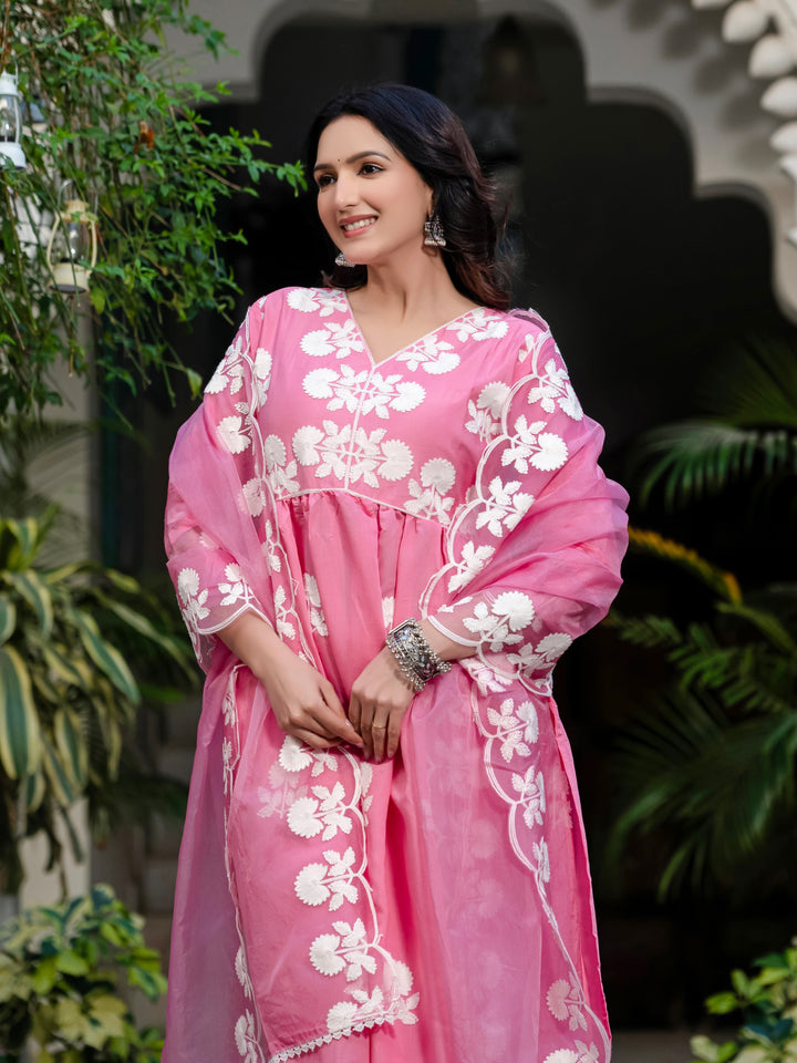 Extra Layers Of Love Fancy Silk Kurti Set