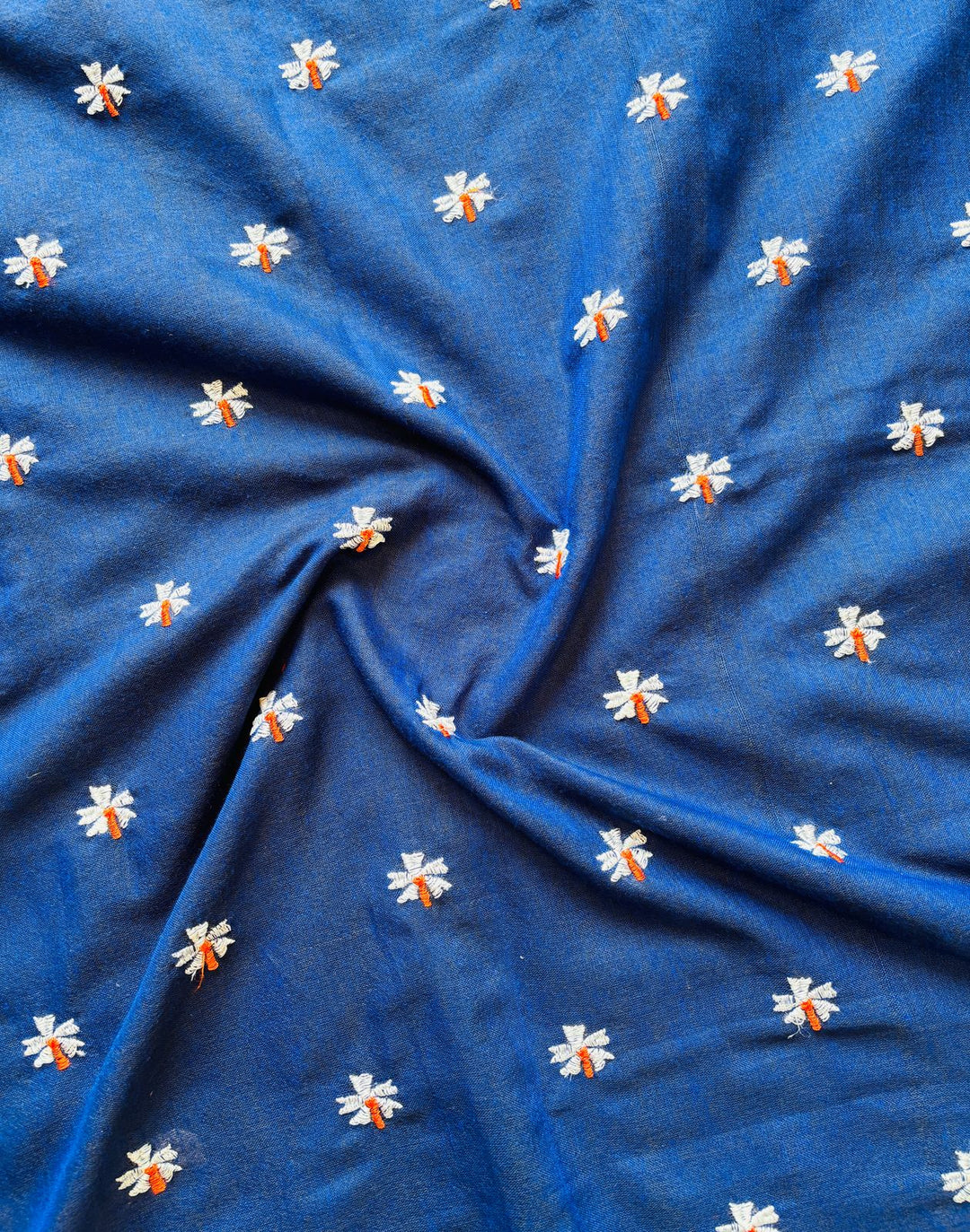 Blue Bengal Shiuli khadi Saree