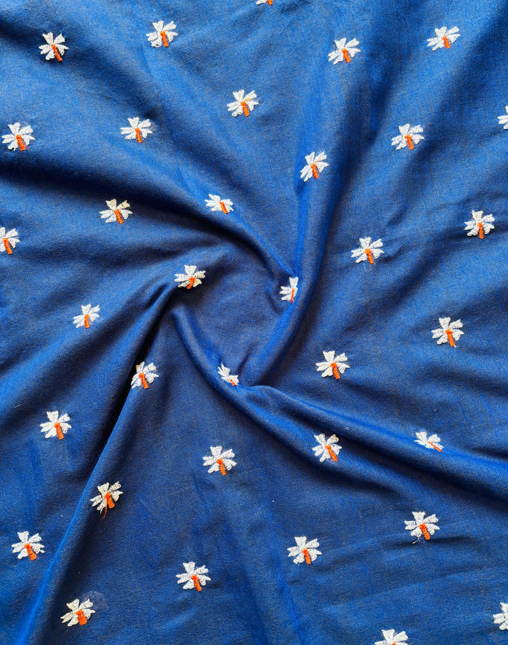 Blue Bengal Shiuli khadi Saree
