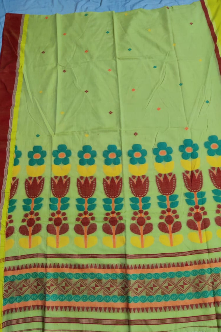 Madhukunj Cotton Jamdani Saree