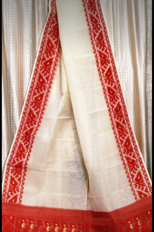 Holud Pakhi Dhakai Jamdani Saree