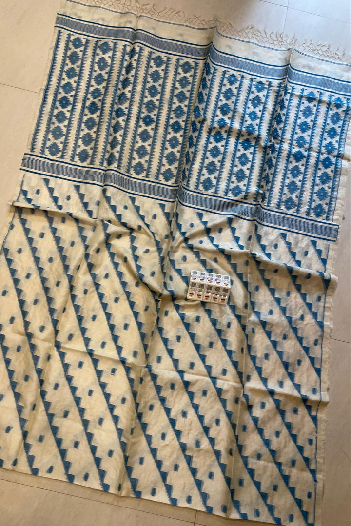 Ekla Somoy Gachi Tussar Jamdani Saree