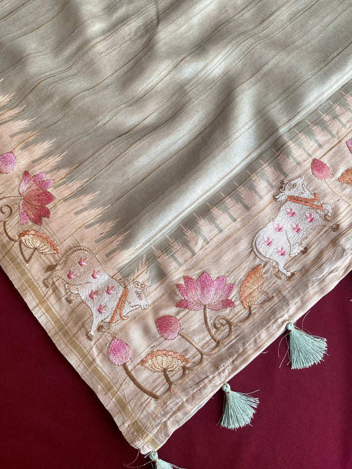 Heart-led Stories Tussar Silk Saree