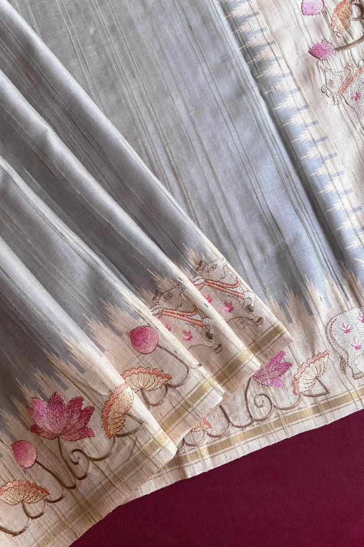 Heart-led Stories Tussar Silk Saree