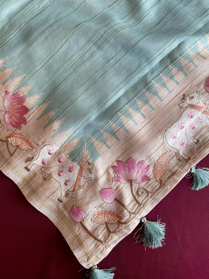 Heart-led Stories Tussar Silk Saree