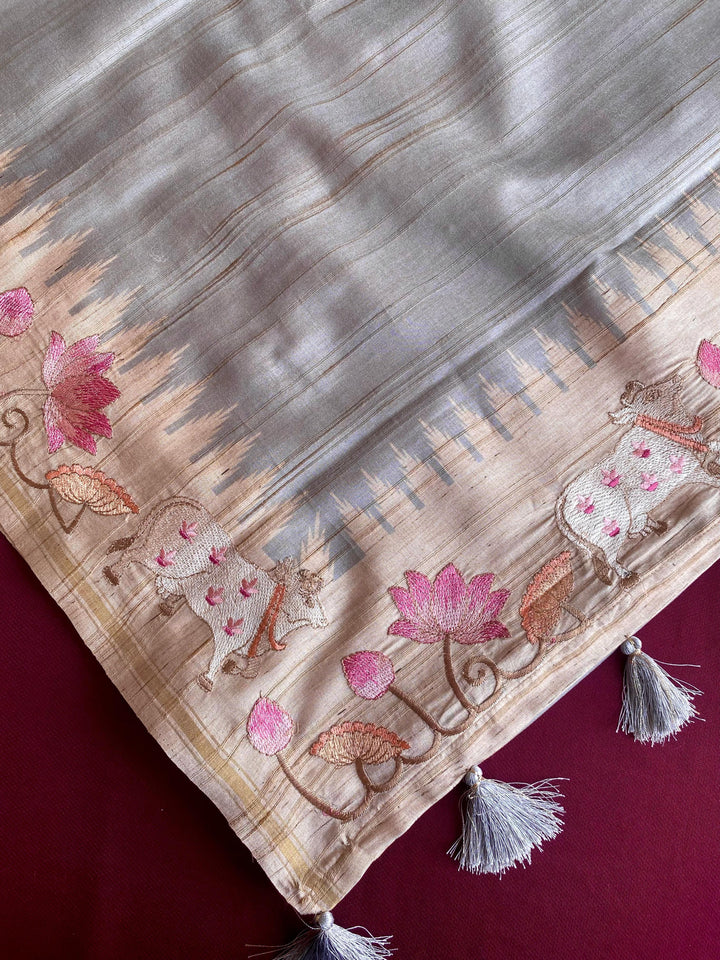 Heart-led Stories Tussar Silk Saree