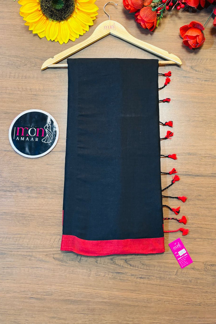 Check Style Bengal Khadi Cotton Saree