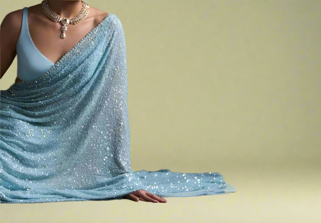 True Beauty Georgette Silk Saree