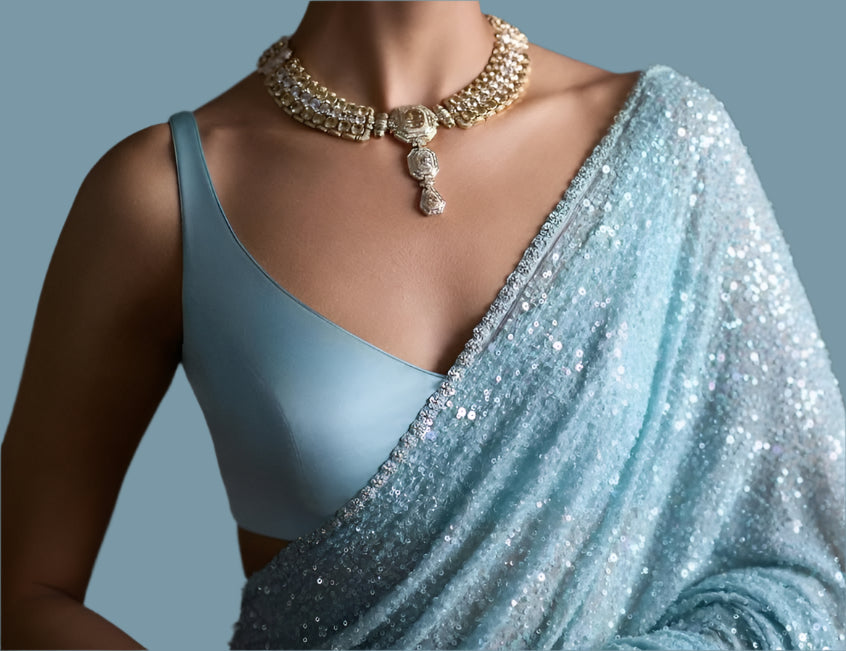 True Beauty Georgette Silk Saree