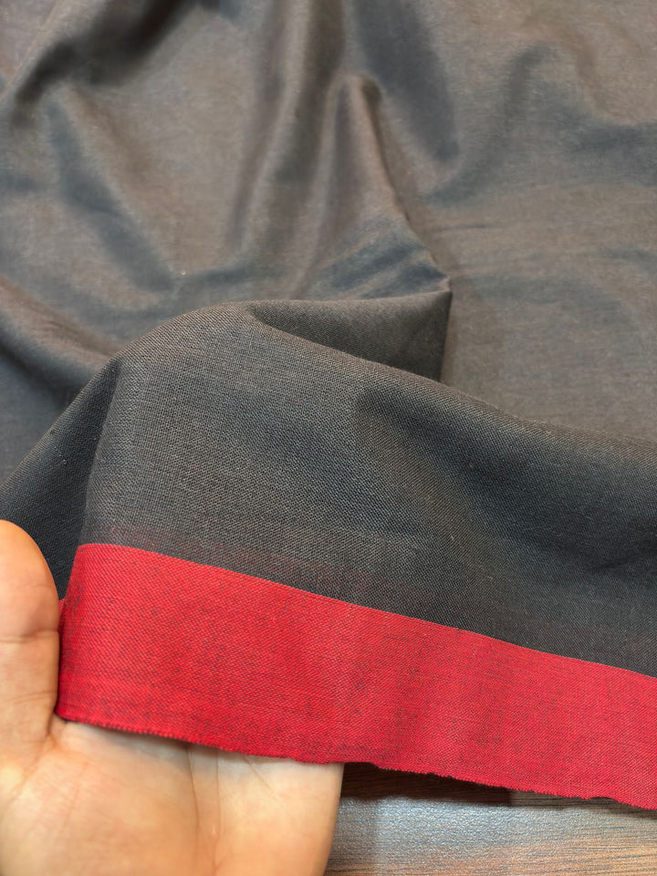 Check Style Bengal Khadi Cotton Saree