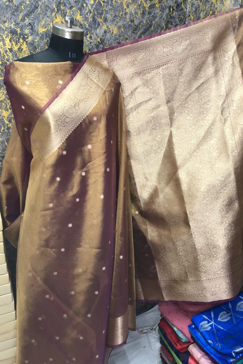 Breezy Soul Banarasi Tissue Katan Silk Saree