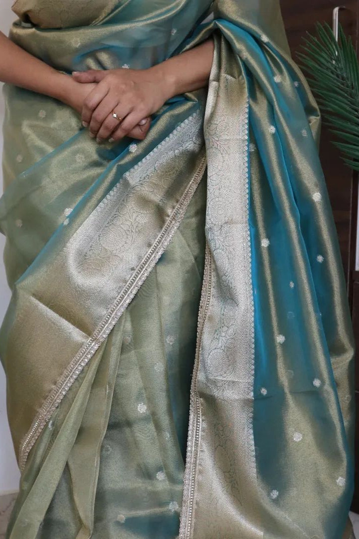 Breezy Soul Banarasi Tissue Katan Silk Saree