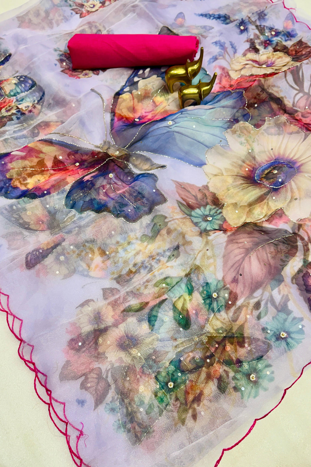 A Fairy’s Brush Organza Saree