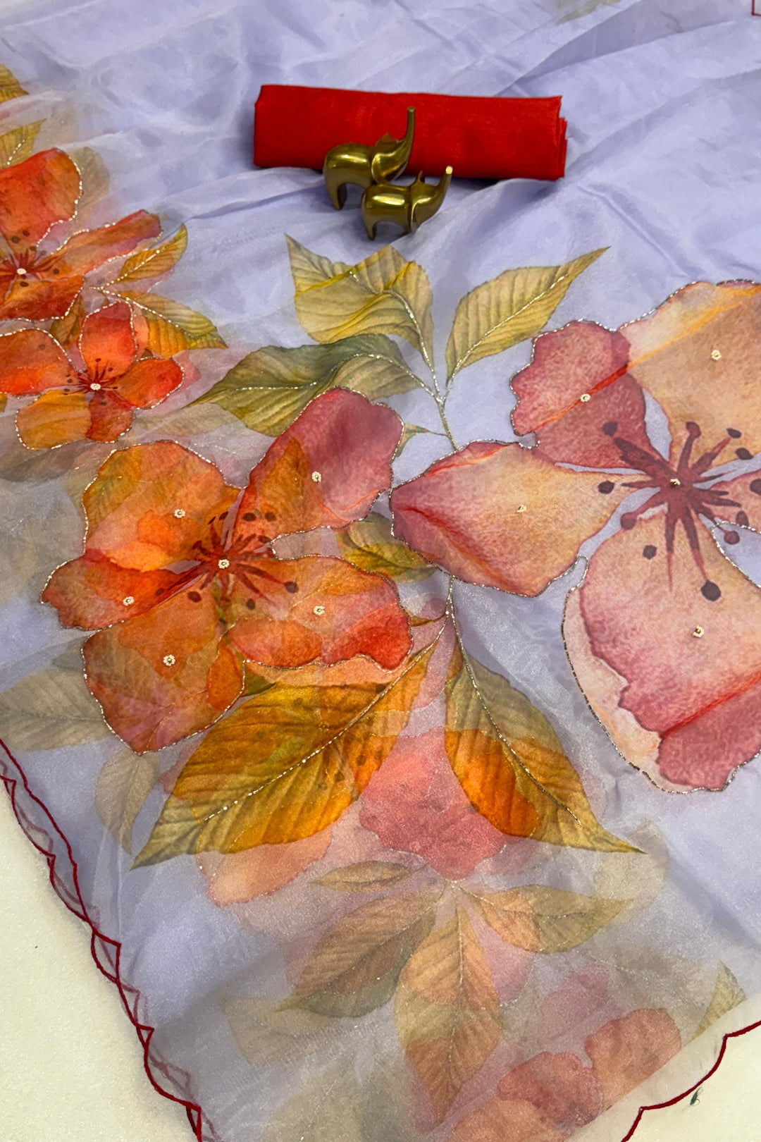 A Fairy’s Brush Organza Saree
