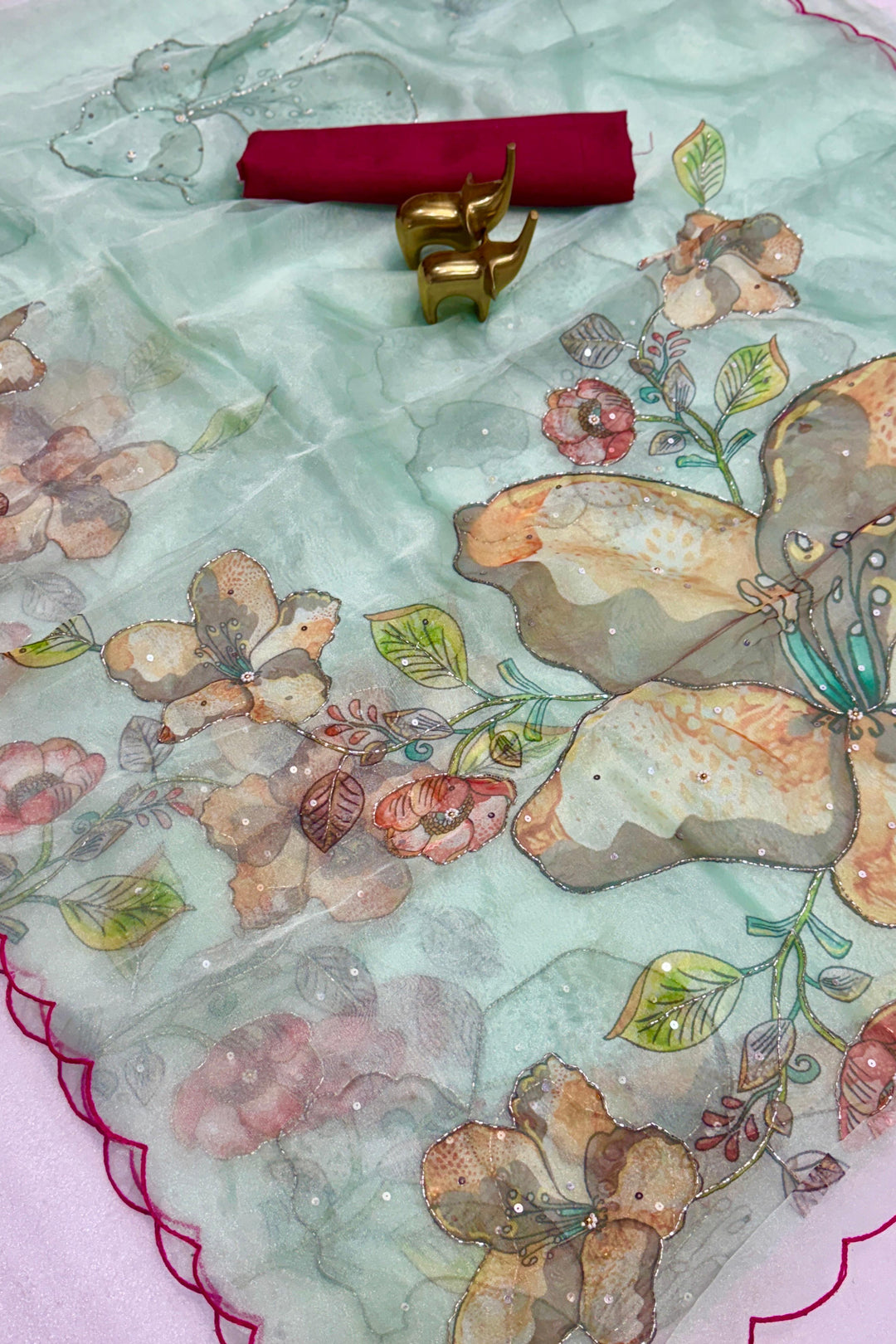 A Fairy’s Brush Organza Saree