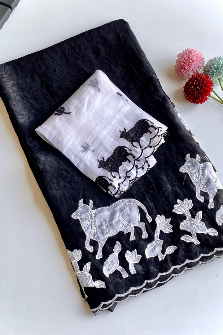 The Broken Wings Fancy Silk Saree