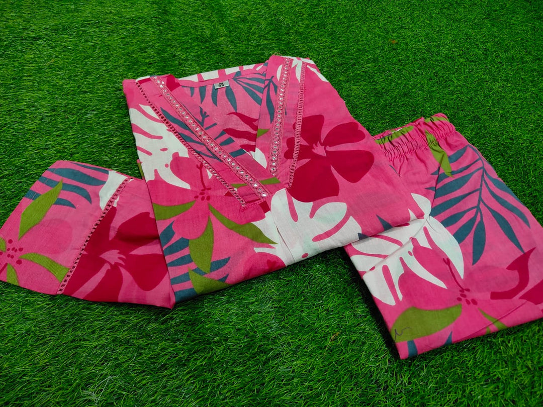 Summer Flowers Cotton Coord Set