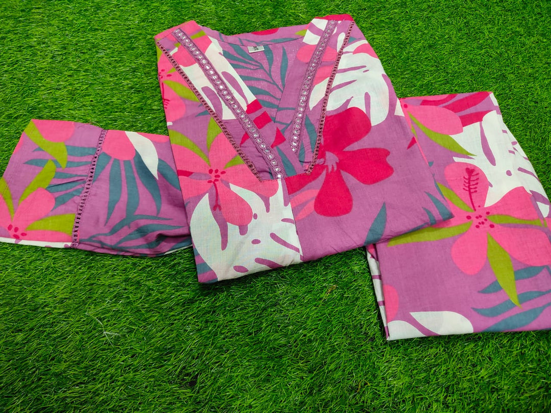 Summer Flowers Cotton Coord Set