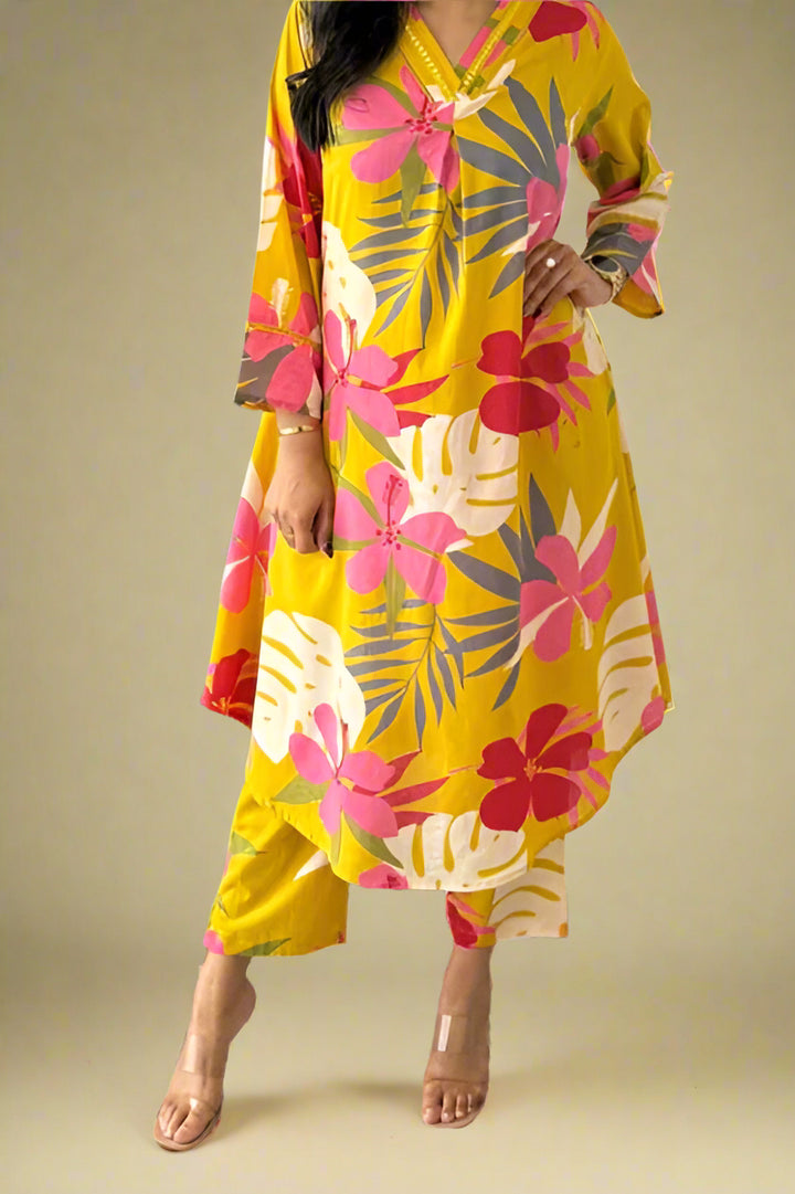 Summer Flowers Cotton Coord Set