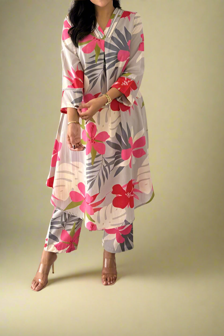 Summer Flowers Cotton Coord Set