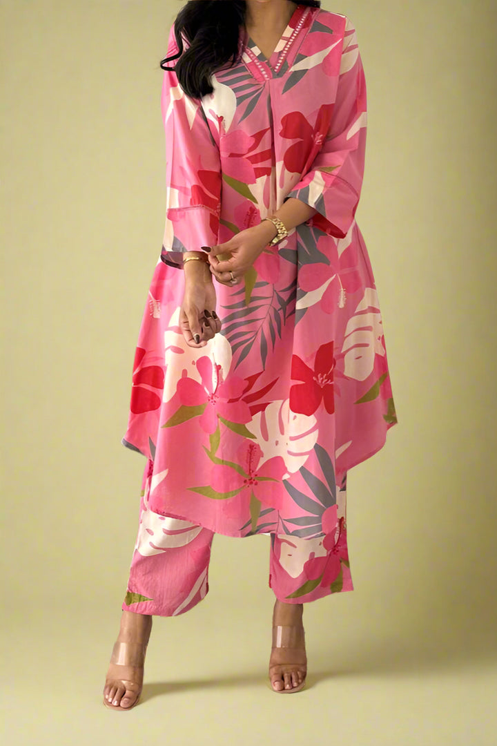 Summer Flowers Cotton Coord Set