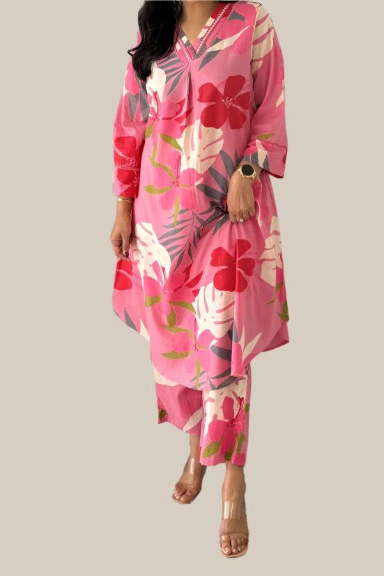 Summer Flowers Cotton Coord Set