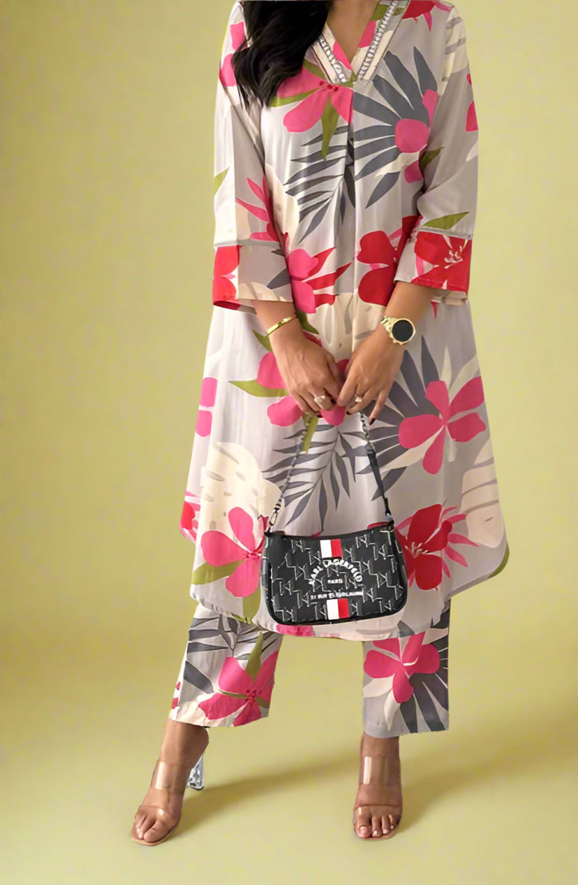 Summer Flowers Cotton Coord Set