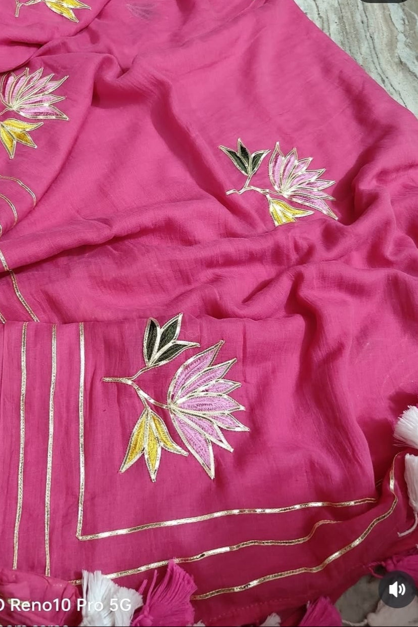 Twins Gemini Mul Cotton Saree
