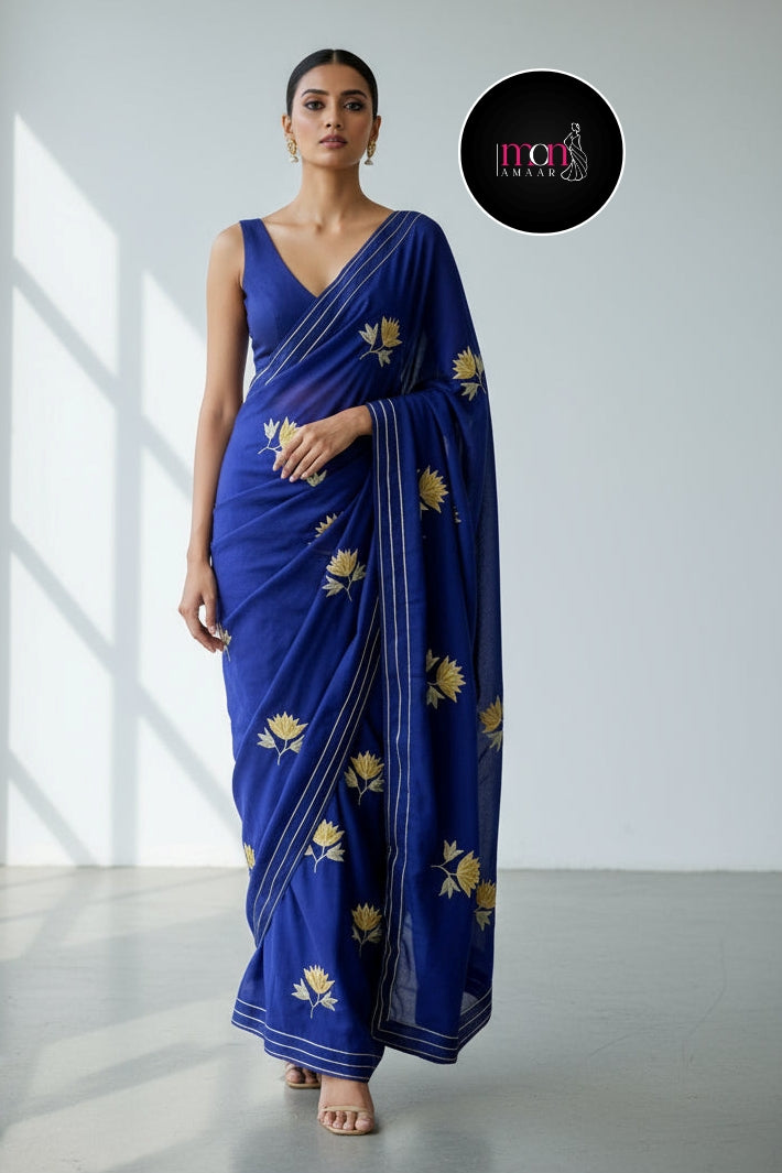 Twins Gemini Mul Cotton Saree