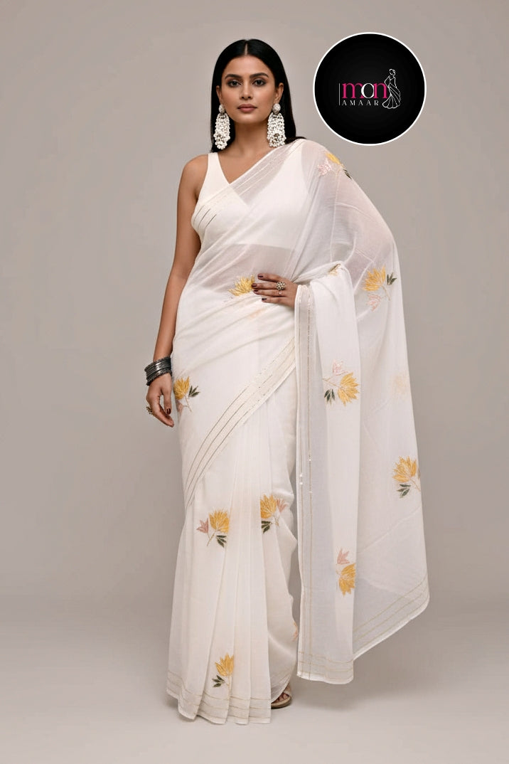 Twins Gemini Mul Cotton Saree