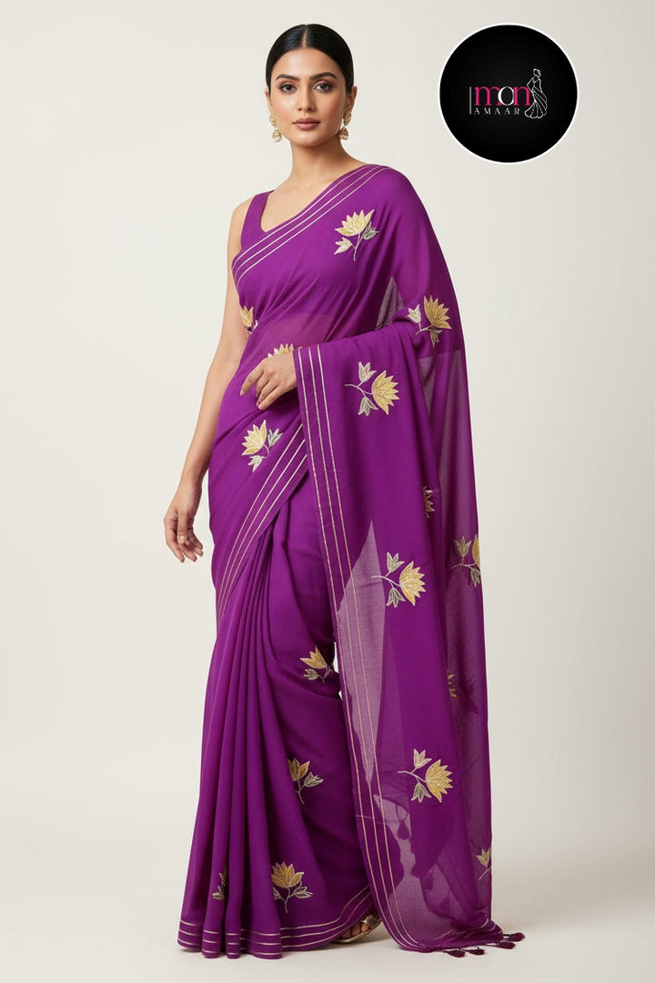 Twins Gemini Mul Cotton Saree