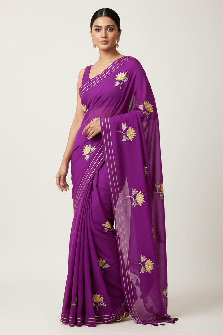Twins Gemini Mul Cotton Saree