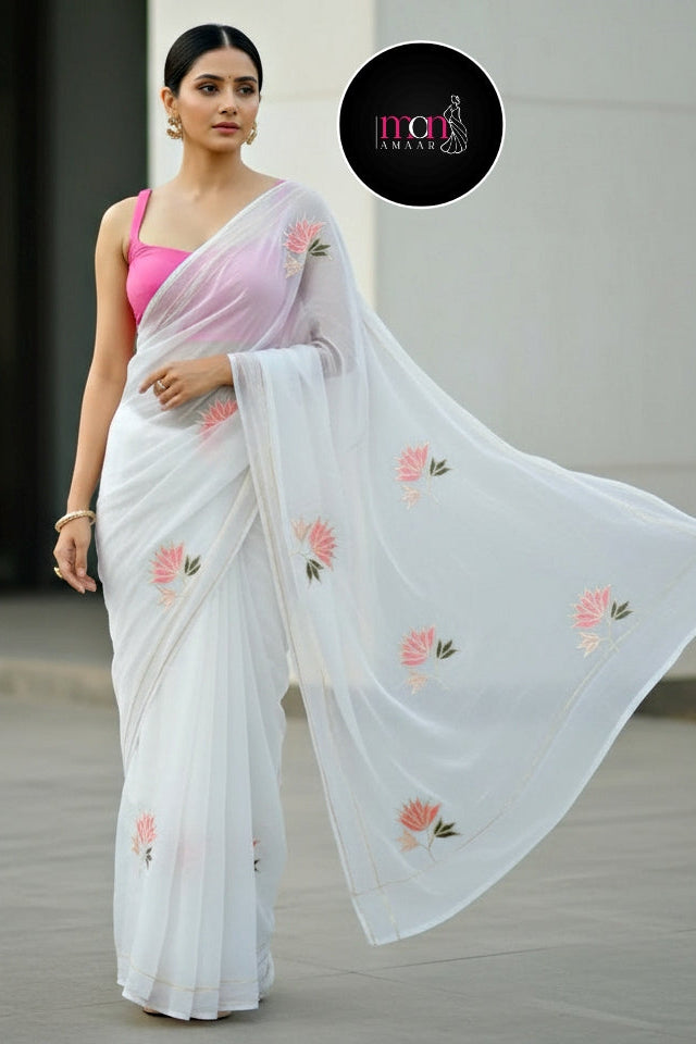 Twins Gemini Mul Cotton Saree