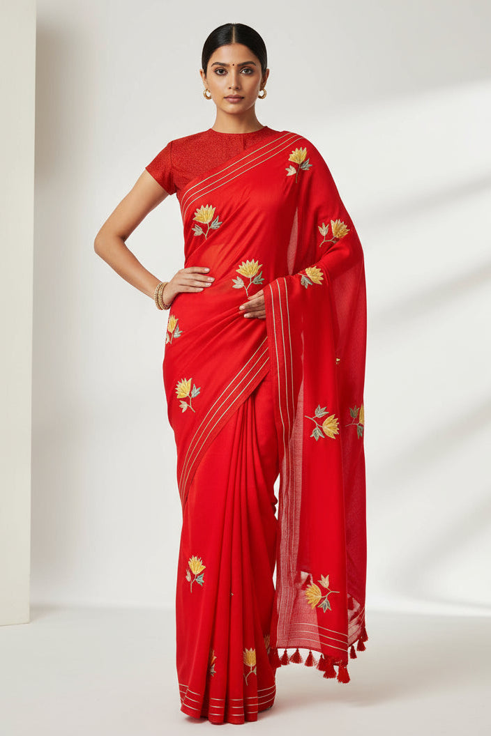 Twins Gemini Mul Cotton Saree