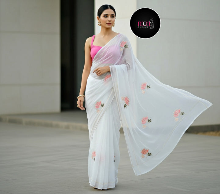 Twins Gemini Mul Cotton Saree