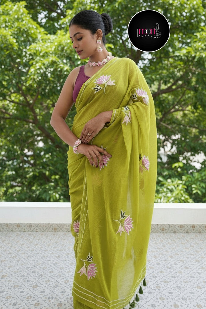 Twins Gemini Mul Cotton Saree