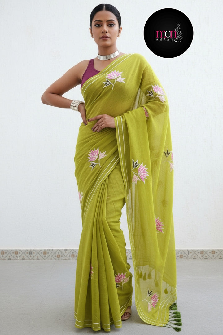 Twins Gemini Mul Cotton Saree