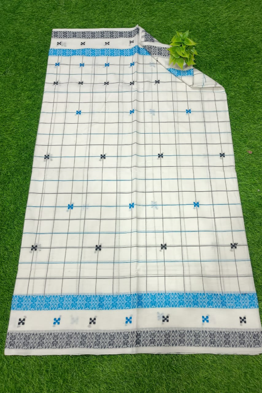 Bengal Srot Dhaniyakhali Kotki Ikkat Saree