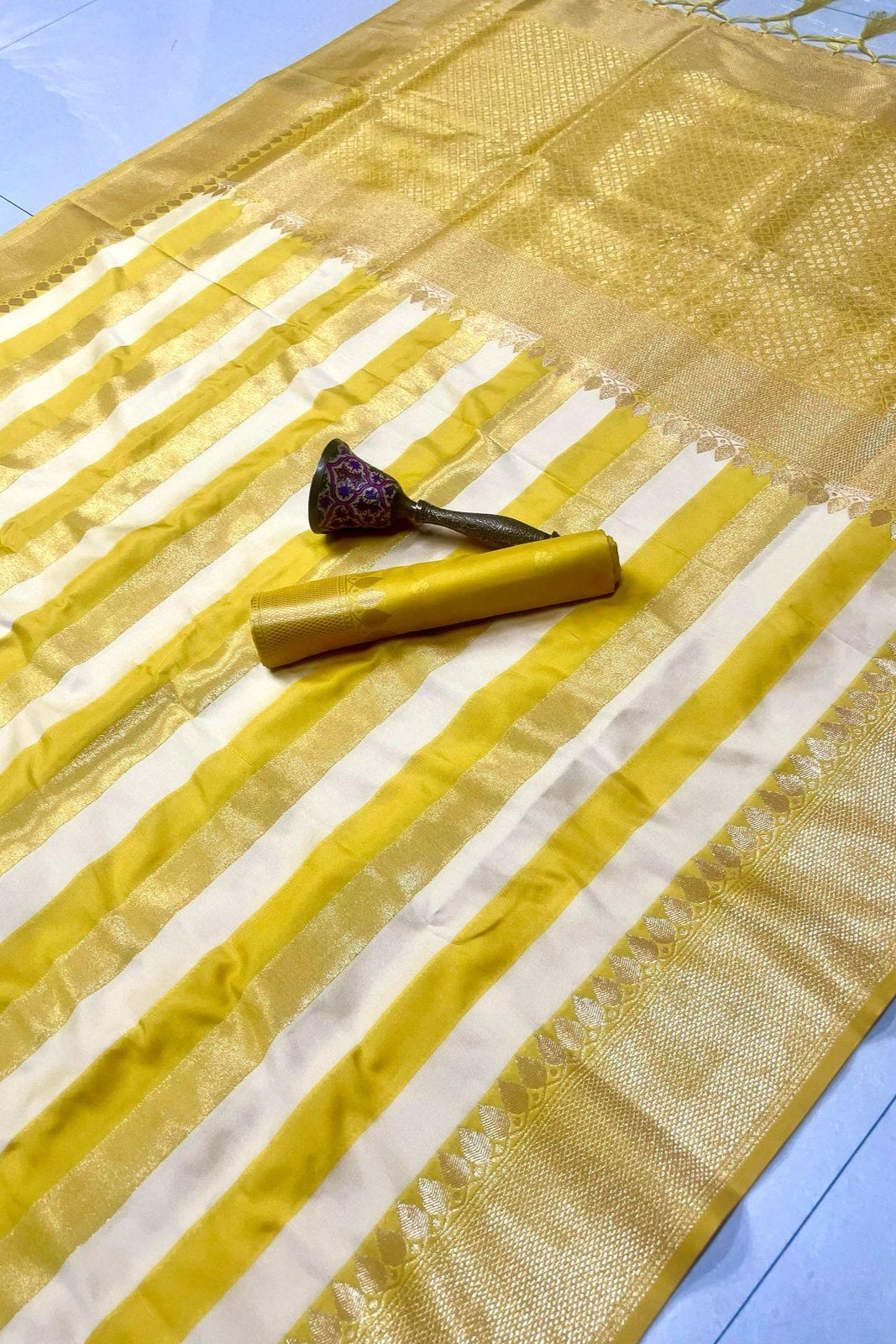 Travel Couple Banarasi Silk Saree