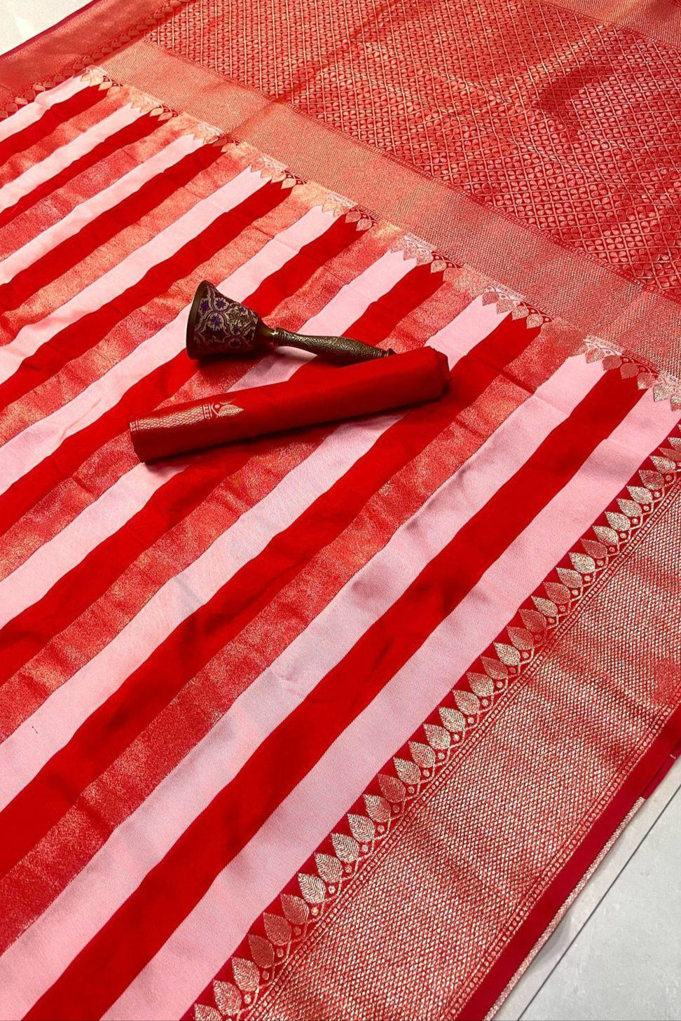 Travel Couple Banarasi Silk Saree