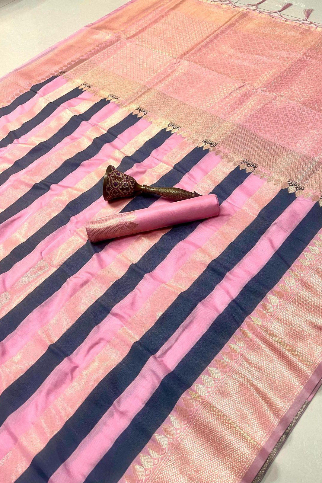 Travel Couple Banarasi Silk Saree