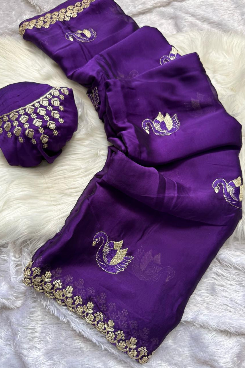 Castle Queen Rangoli Silk Saree