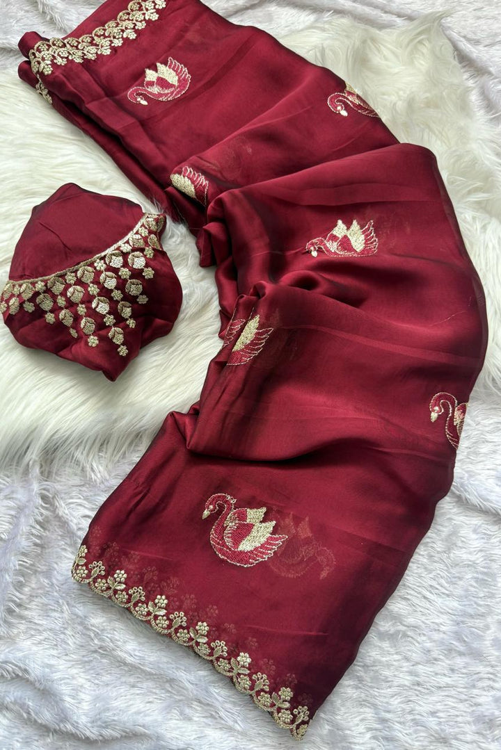 Castle Queen Rangoli Silk Saree