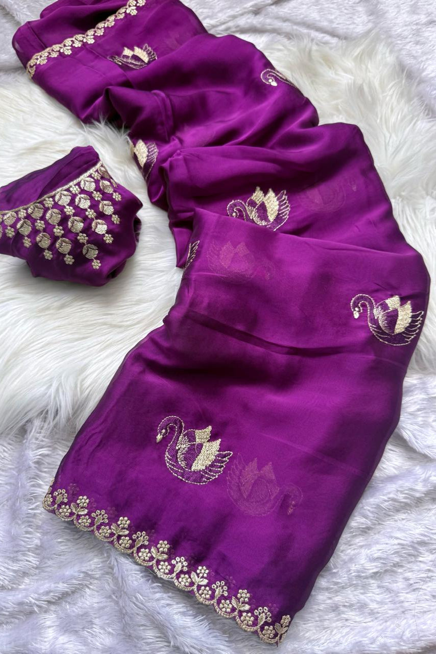 Castle Queen Rangoli Silk Saree