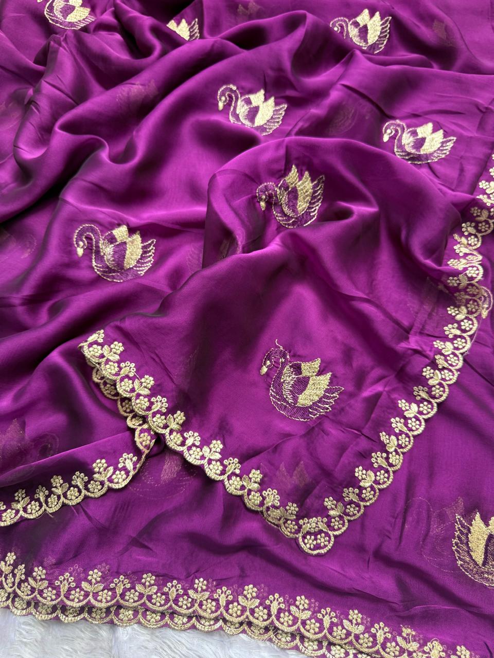Castle Queen Rangoli Silk Saree