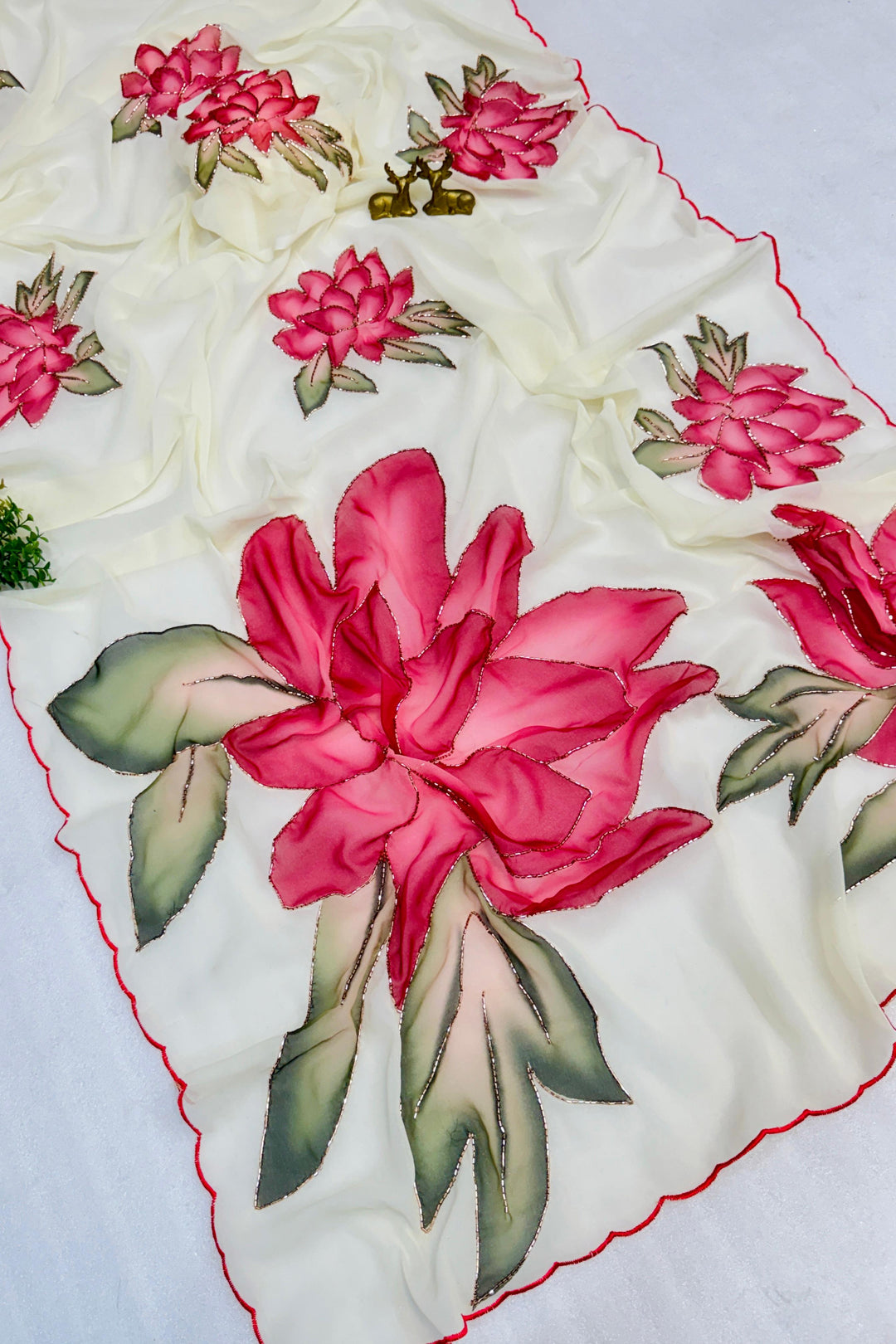 New Beautiful Fancy Chiffon Saree